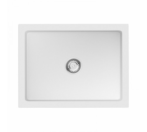 Мойка, OMOIKIRI, Mikura, шгв 610*460*254, отверстия для смесителя-отсутствуют, цвет-белый