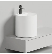 Раковина, Salini, Armonia Round Top, шгв 450*450*450, отверстия для смесителя-1, цвет-белый матовый