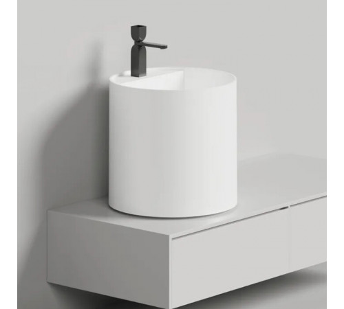 Раковина, Salini, Armonia Round Top, шгв 450*450*450, отверстия для смесителя-1, цвет-белый матовый