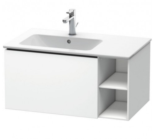 Тумба под раковину, Duravit, L-Cube, шгв 820*481*400, раковина-необходимо заказать, чаша слева, цвет-белый матовый