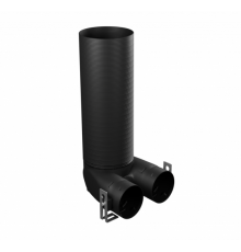 Пленум, Flexag FL-PPP-125/75x2, пластиковый вентиляционный потолочный, D125, на 2 выxода FL