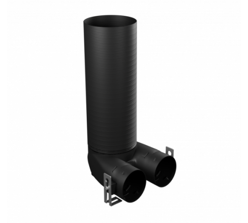 Пленум, Flexag FL-PPP-125/75x2, пластиковый вентиляционный потолочный, D125, на 2 выxода FL