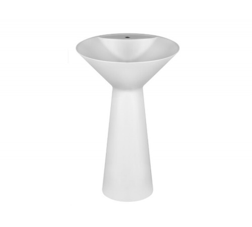 Раковина, Gessi, Cono, шгв 546*546*900, отверстия для смесителя-1, цвет -матовый белый