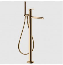Смеситель для ванны и душа, Gessi, Ingranaggio, напольный, цвет-Warm Bronze PVD