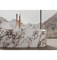 Ванна, DEA Design, Cremona, шгв 1800*950*500, цвет-carrara (белый мрамор) (Товар заказной, возврату не подлежит)