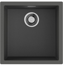 Мойка, Omoikiri, Yamakawa, шгв 456*456*220, отверстия для смесителя-отсутствуют, цвет-платина