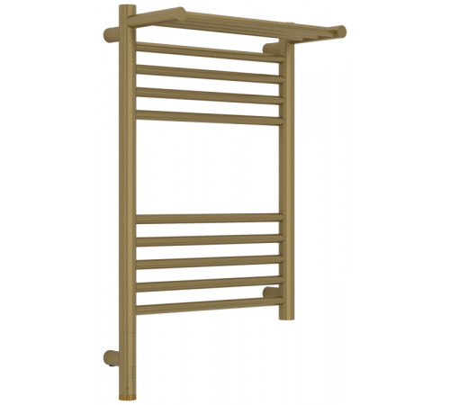 Полотенцесушитель, Сунержа, Богема 3.1, с 1 полкой, шгв 432*215*724, нижнее слева, МЭМ, цвет-золотой шёлк