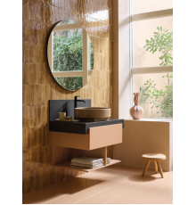 Консоль, Duravit, Balcoon, шгв 1000*550*370, отверстие для раковины-1, цвет-Lava structure matt