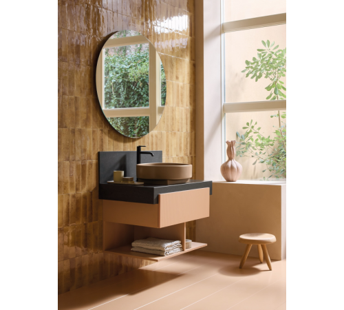 Консоль, Duravit, Balcoon, шгв 1000*550*370, отверстие для раковины-1, цвет-Lava structure matt
