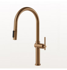 Смеситель для кухни, Gessi, Habito Filtered, цвет-Warm Bronze Brushed PVD