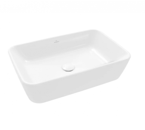 Раковина, Villeroy&Boch, Architectura, шгв 600*400*155, отверстия для смесителя-отсутствуют, CeramicPlus, цвет-альпийский белый