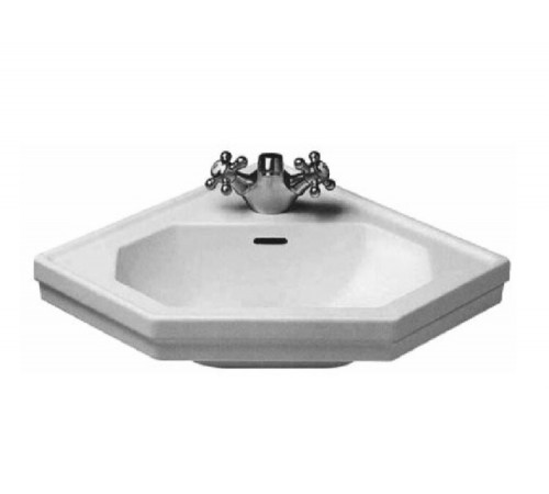Раковина, Duravit, 1930, шгв 595*450*195, отверстия для смесителя-1, цвет-белый
