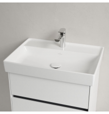 Раковина, Villeroy&Boch, Collaro, шгв 650*470*160, отверстия для смесителя-1 сквозное, 2 промаркированных, CeramicPlus, цвет-альпийский белый