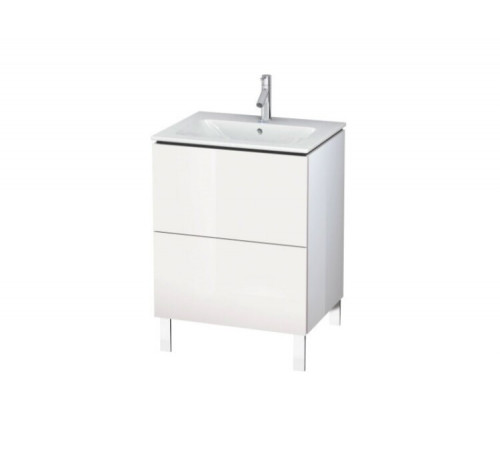 Тумба под раковину, Duravit, L-Cube, шгв 620*481*856, раковина-необходимо заказать, цвет-белый глянцевый лак