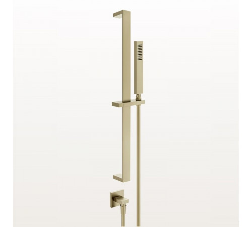 Душевой гарнитур, Gessi, Rettangolo shower, 35*15, цвет-Brushed Brass PVD