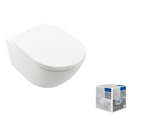 Унитаз, Villeroy&Boch, Subway 3.0, подвесной, шгв 370*560*360, цвет-альпийский белый, комбинированная упаковка