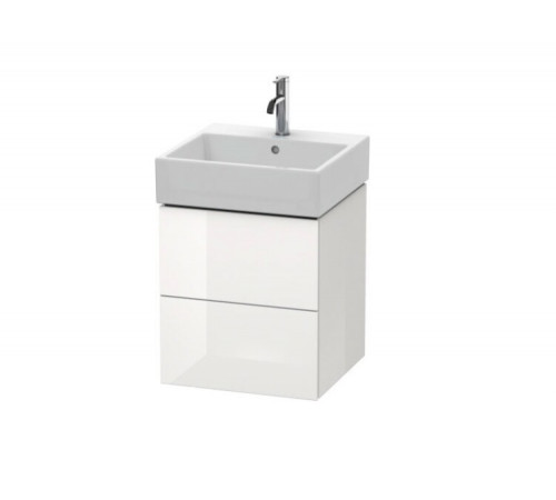 Тумба под раковину, Duravit, L-Cube, шгв 484*459*544, раковина-необходимо заказать, цвет-белый глянцевый
