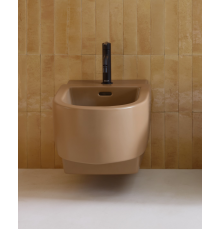 Биде, Duravit, Balcoon, подвесной, шгв 365*540*290, DuraShield, отверстия для смесителя-1, с переливом, цвет-Clay terra matt