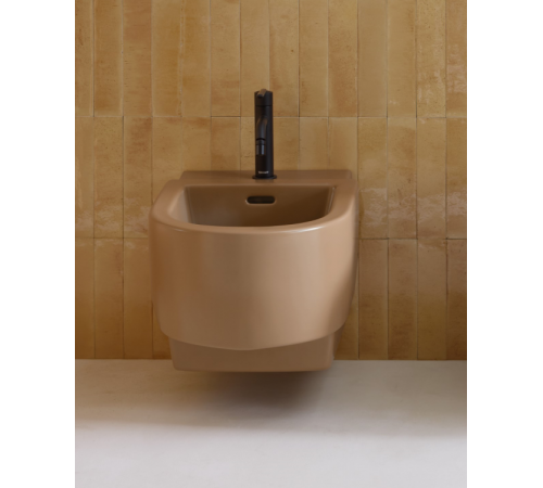 Биде, Duravit, Balcoon, подвесной, шгв 365*540*290, DuraShield, отверстия для смесителя-1, с переливом, цвет-Clay terra matt