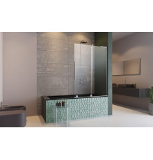 Шторка на ванну, Radaway, Furo SL PND II, шв 538*1500, петли-справа, цвет фурнитуры-хром, цвет стекла-прозрачный, Easy Clean