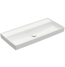Раковина, Villeroy&Boch, Collaro, шгв 1000*470*160, отверстия для смесителя-отсутствуют, CeramicPlus, цвет-альпийский белый