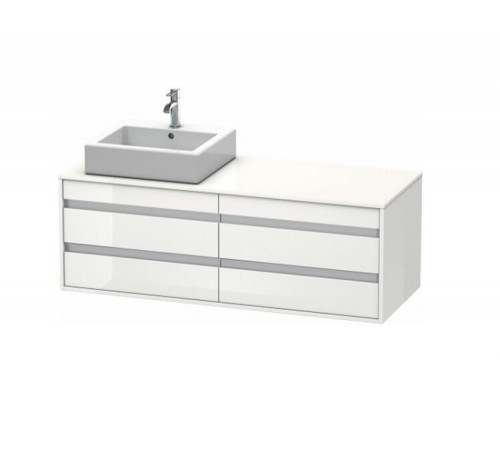 Тумба под раковину, Duravit, Ketho, шгв 1400*550*496, раковина-необходимо заказать, цвет-белый матовый