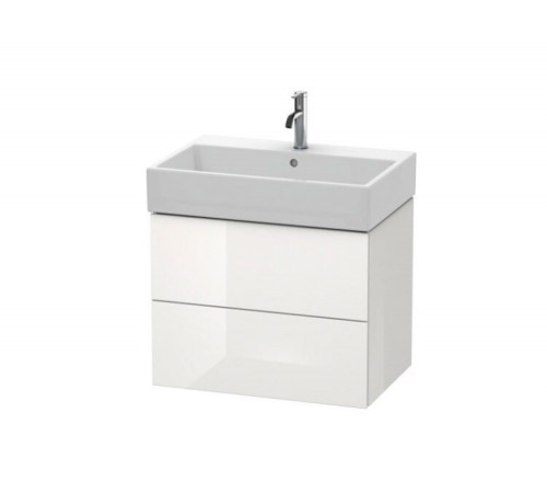 Тумба под раковину, Duravit, L-Cube, шгв 684*459*544, раковина-необходимо заказать, цвет-белый глянцевый