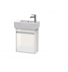 Тумба под раковину, Duravit, Ketho, шгв 450*225*550, петли-слева, раковина-необходимо заказать, цвет-белый глянцевый