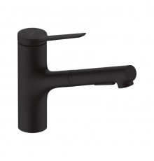 Смеситель для кухни, Hansgrohe, Zesis M33, цвет-черный матовый