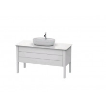 Тумба для консоли, Duravit, Luv, шгв 1388*570*743, раковина-необходимо заказать, цвет-белый шелковисто-матовый