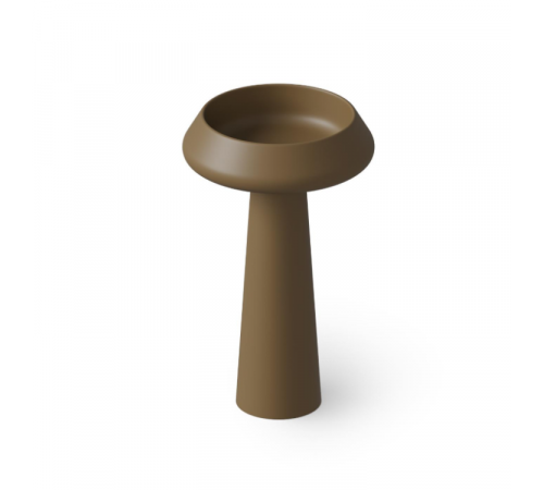 Раковина, DEA Design, Pedestal Basin, шгв 545*545*900, отверстия для смесителя-отсутствуют, цвет-Dark Camel (Товар заказной, возврату не подлежит)