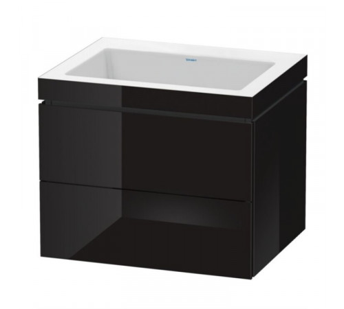 Тумба под раковину, Duravit, L-Cube, шгв 600*480*500, раковина-в комплекте, цвет-черный глянцевый