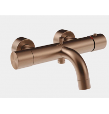 Смеситель для ванны и душа, Gessi, Habito Unito, цвет-Copper Brushed PVD