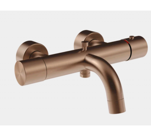 Смеситель для ванны и душа, Gessi, Habito Unito, цвет-Copper Brushed PVD