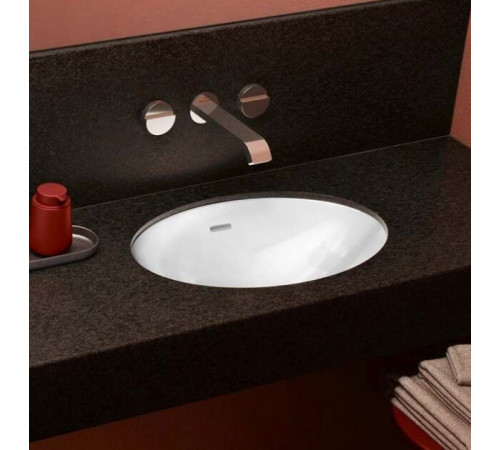 Раковина, Villeroy&Boch, Loop&Friends, шгв 485*325*215, отверстия для смесителя-отсутствуют, цвет-альпийский белый
