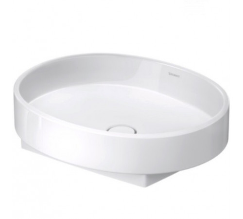 Раковина, Duravit, Balcoon, шгв 550*550*145, отверстия для смесителя-отсутствуют, DuraShield, цвет-белый матовый