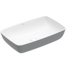 Раковина, Villeroy&Boch, Artis, шгв 580*385*130, отверстия для смесителя-отсутствуют, цвет снаружи/внутри-French Linen/белый