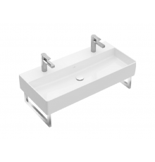Раковина, Villeroy&Boch, Memento 2.0, шгв 1000*470*140, отверстия для смесителя-1, цвет-альпийский белый