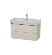 Тумба под раковину, Duravit, L-Cube, шгв 984*459*544, раковина-необходимо заказать, цвет-серо-коричневый матовый