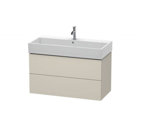 Тумба под раковину, Duravit, L-Cube, шгв 984*459*544, раковина-необходимо заказать, цвет-серо-коричневый матовый