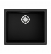 Мойка, OMOIKIRI, Yamakawa, шгв 556*456*220, отверстия для смесителя-отсутствуют, цвет-чёрный
