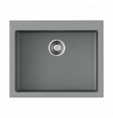 Мойка, OMOIKIRI, Bosen, шгв 610*500*210, отверстия для смесителя-3 промаркированных, цвет-Leningrad grey