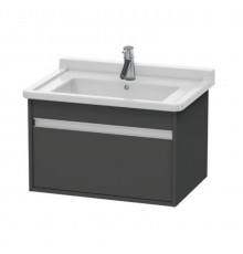 Тумба под раковину, Duravit, Ketho, шгв 650*455*410, раковина-необходимо заказать, цвет-графит матовый