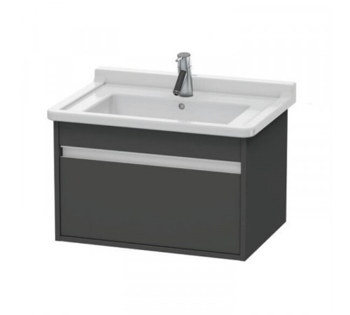 Тумба под раковину, Duravit, Ketho, шгв 650*455*410, раковина-необходимо заказать, цвет-графит матовый