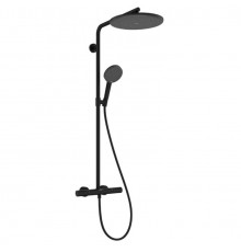 Душевая стойка, Hansgrohe, Raindance Alive, цвет-чёрный матовый