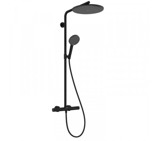 Душевая стойка, Hansgrohe, Raindance Alive, цвет-чёрный матовый