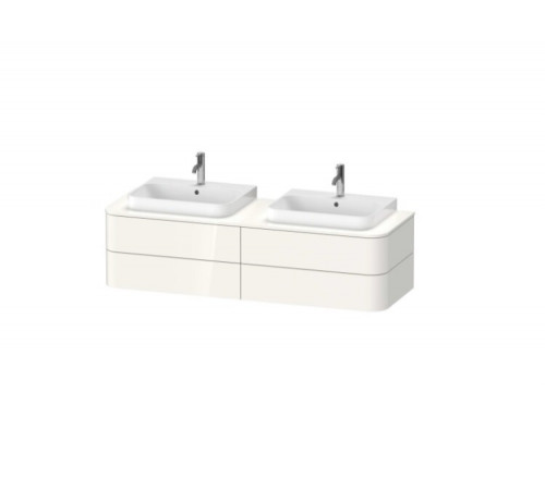 Тумба под раковину, Duravit, Happy D.2 Plus, шгв 1600*550*408, раковина-необходимо заказать, цвет-белый глянцевый