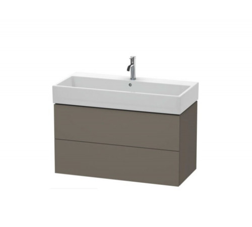 Тумба под раковину, Duravit, L-Cube, шгв 984*459*544, раковина-необходимо заказать, цвет-фланелево-серый шелковисто-матовый