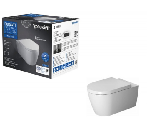 Унитаз, Duravit, ME by Starck, подвесной, шгв 370*570*355, цвет-белый