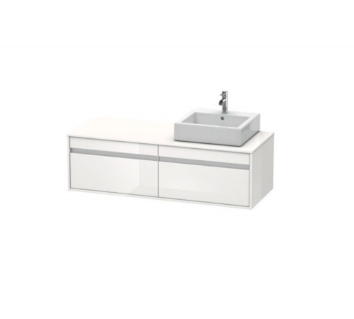 Тумба под раковину, Duravit, Ketho, шгв 1400*550*426, раковина-необходимо заказать, цвет-белый глянцевый